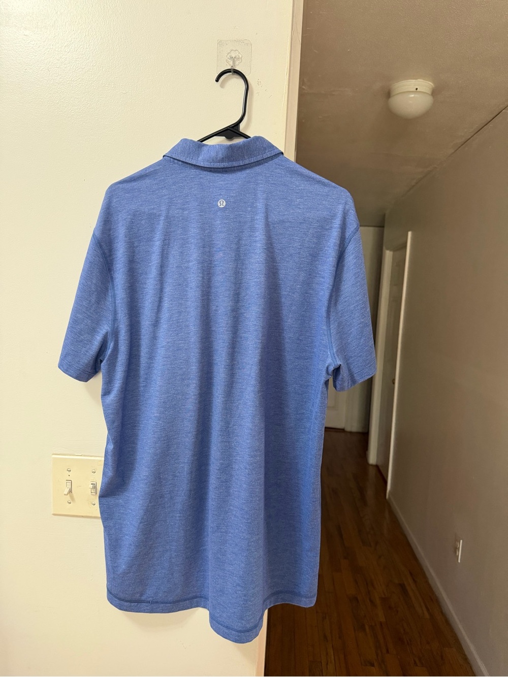 lululemon athletica Men’s Heathered Light Blue Polo
